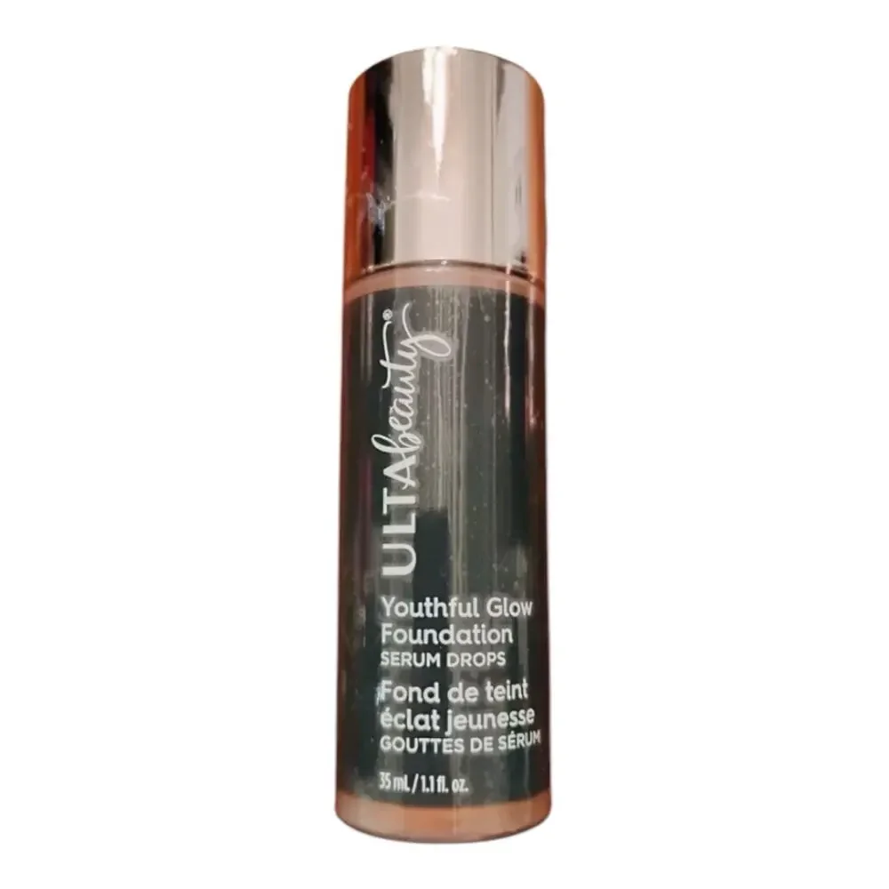 Ulta Beauty Youthful Glow Foundation Serum Drops Dark Cool Luminous Finish 1.1oz